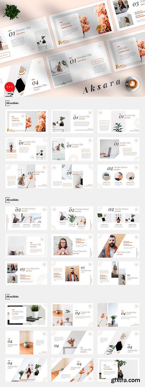 Aksara - Creative Powerpoint, Keynote and Google Slides Template