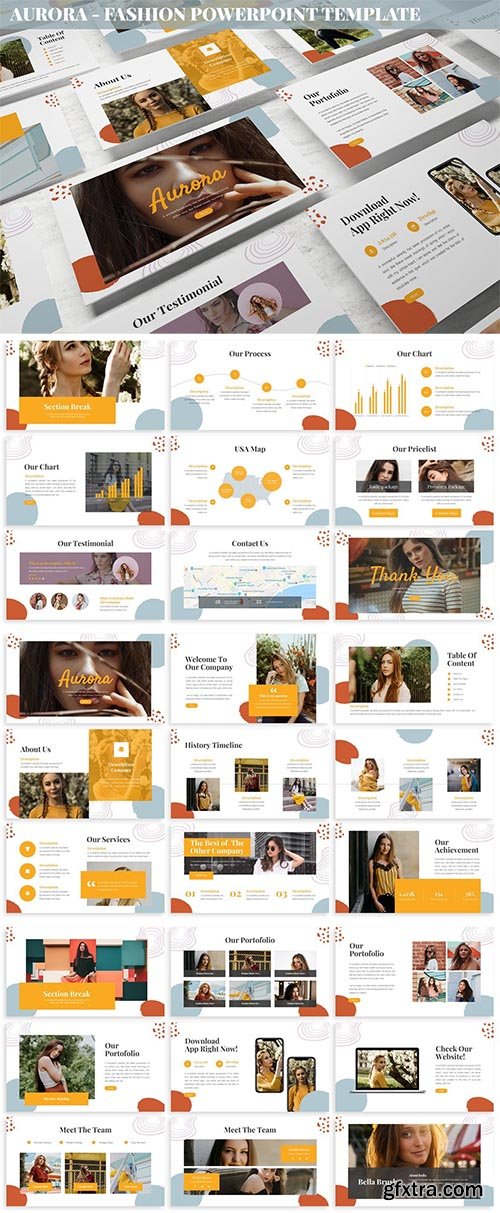 Aurora - Fashion Powerpoint Template Aurora - Fashion Powerpoint Template