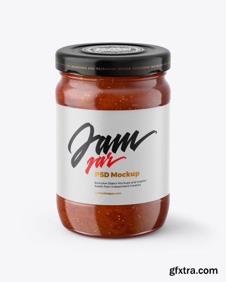 Fig Jam Jar Mockup 55251