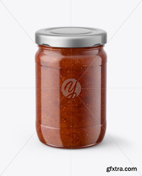 Fig Jam Jar Mockup 55251