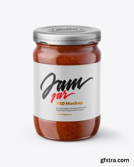 Fig Jam Jar Mockup 55251