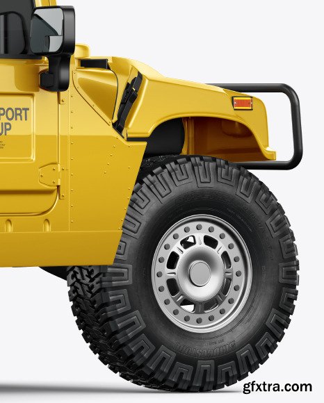 Off-Road SUV Mockup - Back Half Side 55245