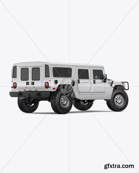 Off-Road SUV Mockup - Back Half Side 55245