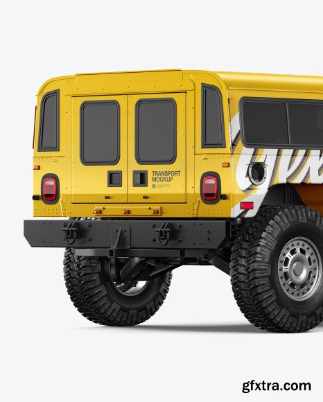 Off-Road SUV Mockup - Back Half Side 55245