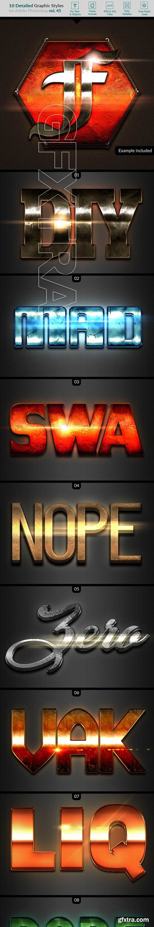 GraphicRiver - 10 Text Effects Vol. 45 25622043