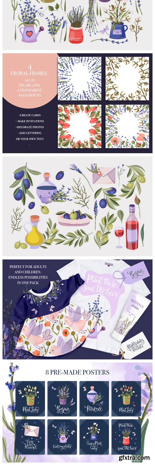 Provence Hand-drawn Bundle 2763579 Provence Hand-drawn Bundle 2763579