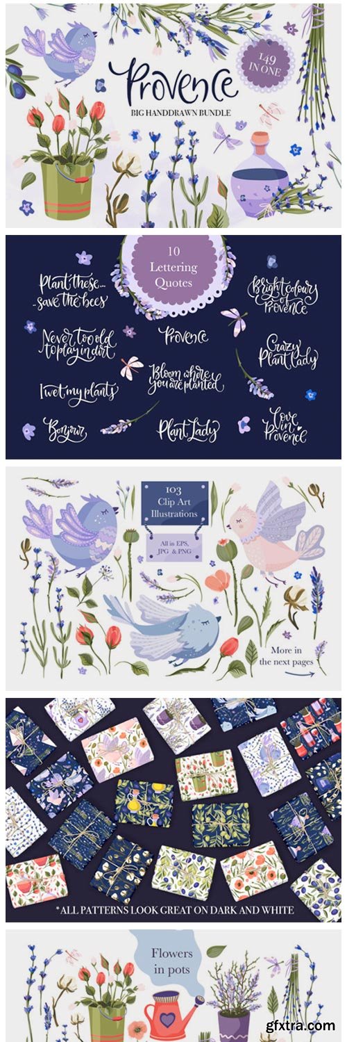 Provence Hand-drawn Bundle 2763579 Provence Hand-drawn Bundle 2763579