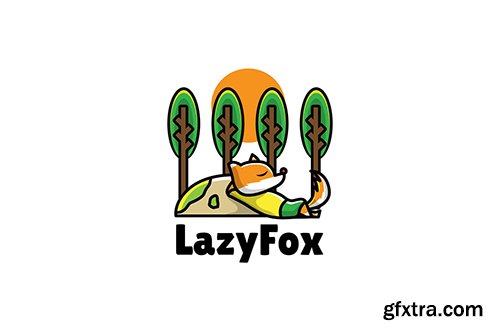 lazyfox - Mascot Logo