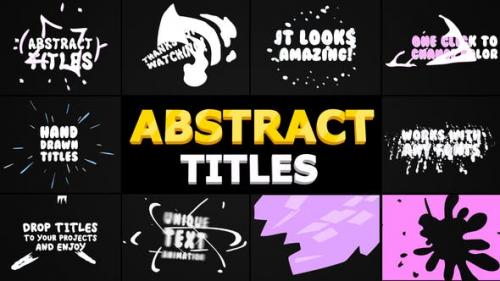 Videohive - Abstract Cartoon Titles | After Effects