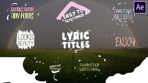 Videohive - Cartoon Lyric Titles | After Effects