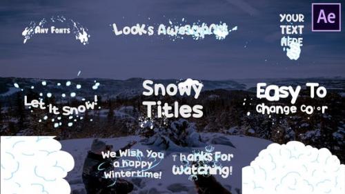 Videohive - Snow Titles | After Effects