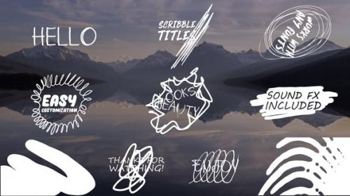 Videohive - Cartoon Scribble Titles | After Effects + MOGRT