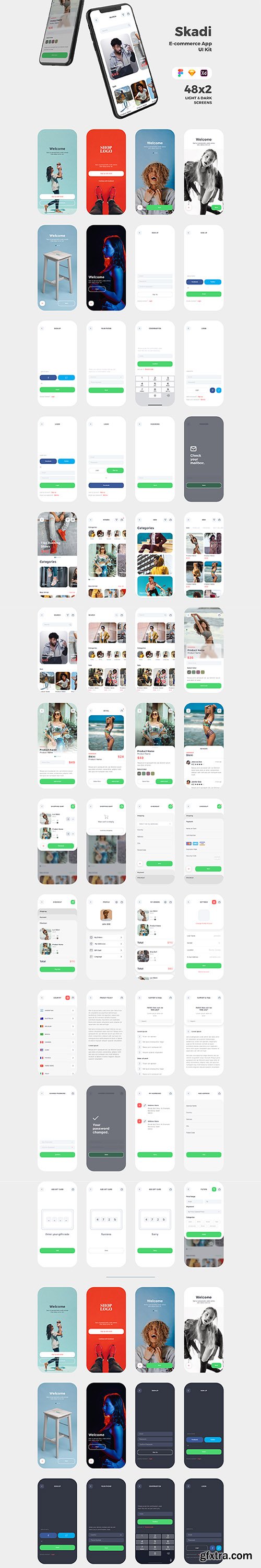 Skadi E-Commerce App UI Kit Skadi E-Commerce App UI Kit