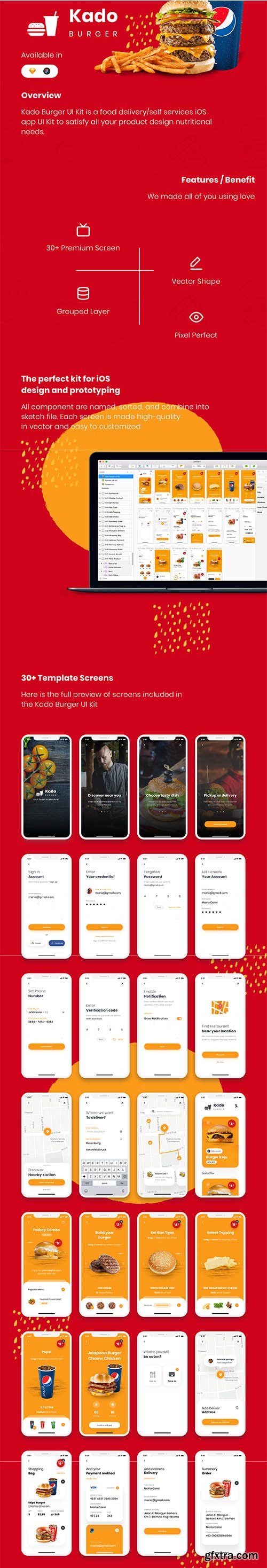 Kado Burger UI Kit