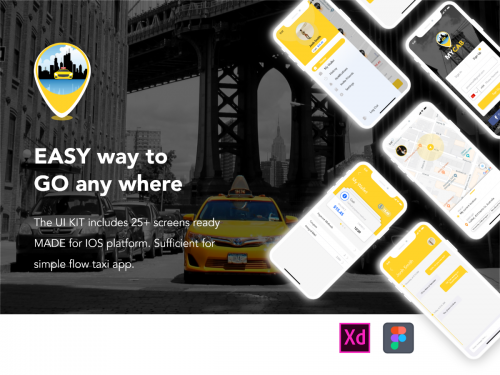 MyCab - Taxi app UI KIT for Mobile app - ui-kit-concept-for-taxi-app