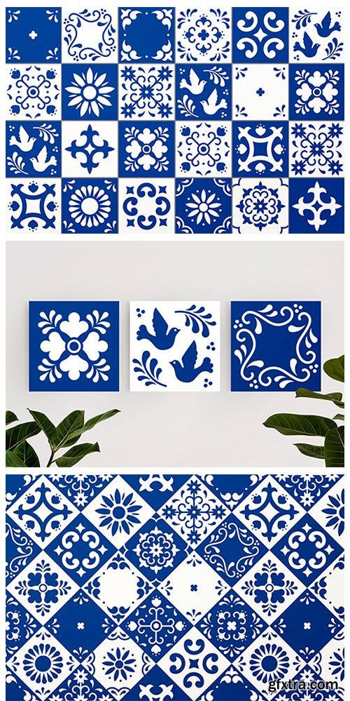 Mexican Talavera Tiles Patterns Set 2769551 Mexican Talavera Tiles Patterns Set 2769551