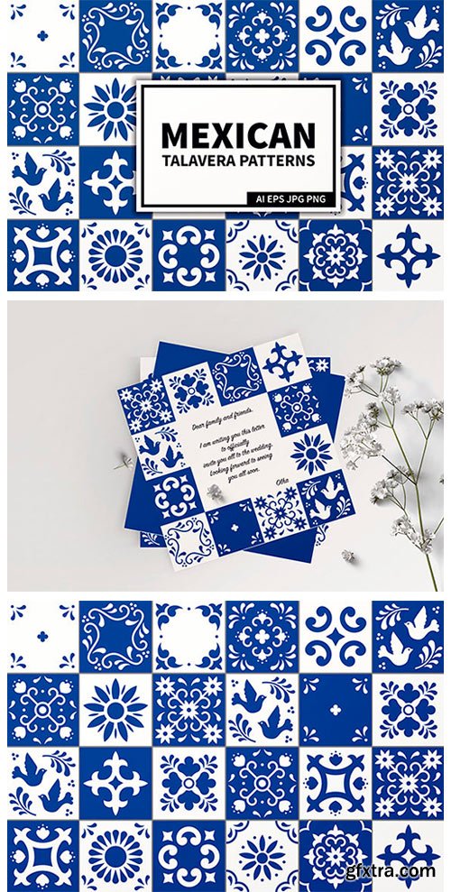 Mexican Talavera Tiles Patterns Set 2769551 Mexican Talavera Tiles Patterns Set 2769551