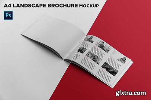 Open Landscape Brochure Mockup Open Landscape Brochure Mockup