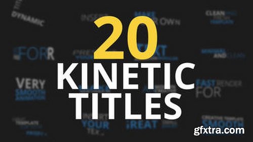 MotionElements 20 Kinetic Titles 12043725