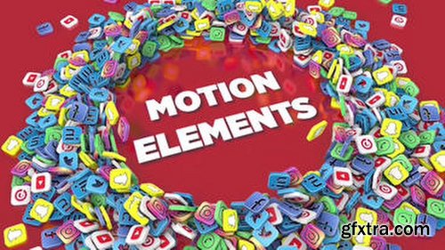 MotionElements Social Media Logo Reveal 12481270