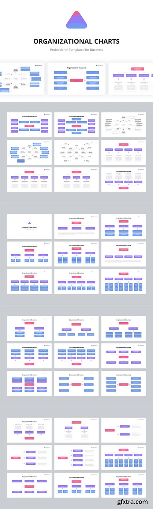 Org Charts Powerpoint, Keynote and Google Slides Template