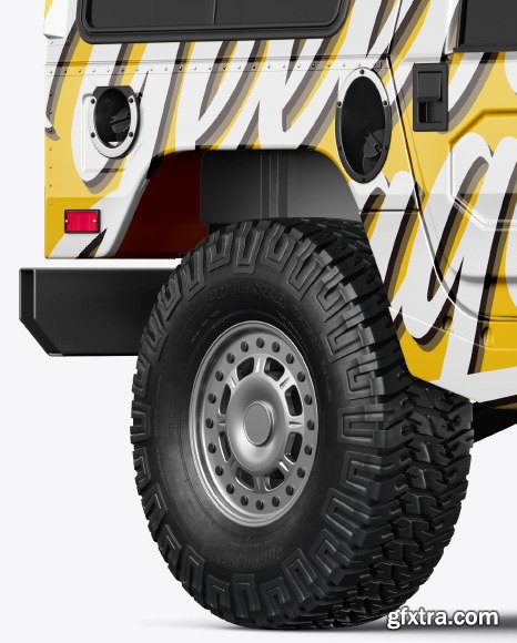 Off-Road SUV Mockup - Half Side View 55243