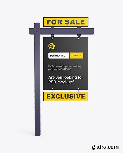 Matte Real Estate Sign Mockup 55248