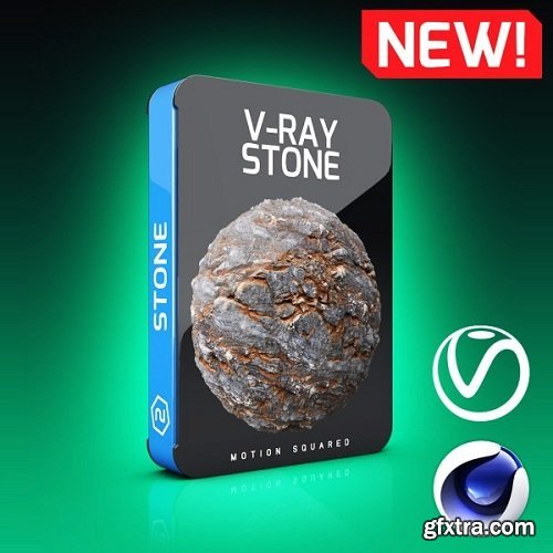 Motion Squared – V-Ray Stone Texture Pack for Cinema 4D