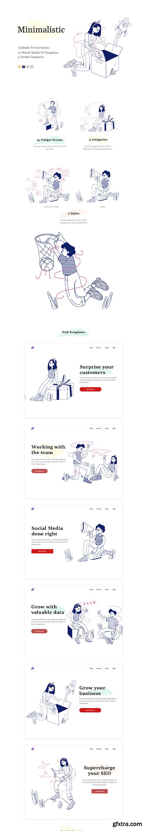 Lined Illustrations Lined Illustrations