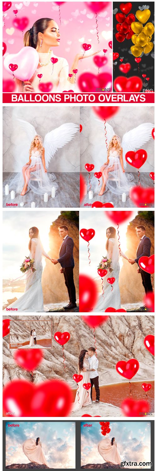 40 Heart Balloons Photo Overlays 2851361 40 Heart Balloons Photo Overlays 2851361