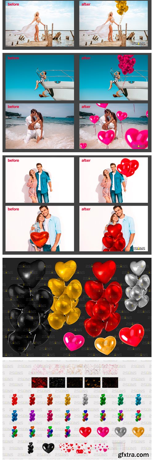 40 Heart Balloons Photo Overlays 2851361 40 Heart Balloons Photo Overlays 2851361
