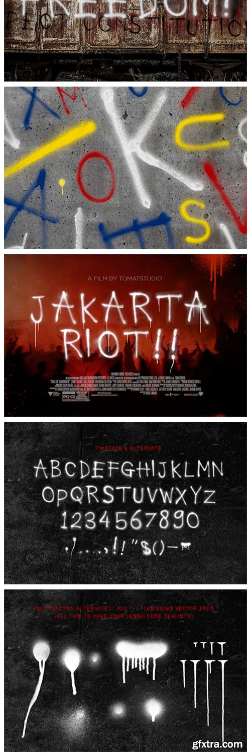 Rough Spray Font Rough Spray Font