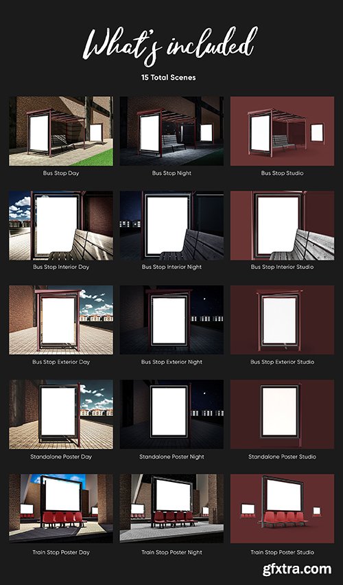 Bus Stop Poster Design Mockup Bus Stop Poster Design Mockup