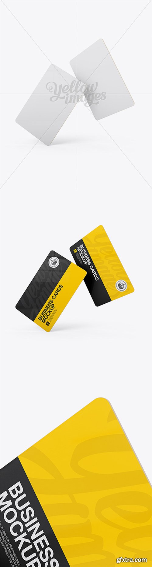 Two Plastic Business Cards Mockup 16874 Two Plastic Business Cards Mockup 16874