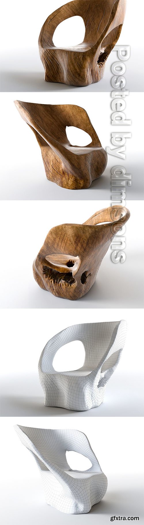 Cgtrader - Cara Armchair 3D model