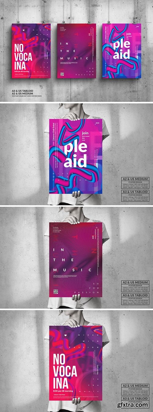 Music Event Big Poster Design Bundle