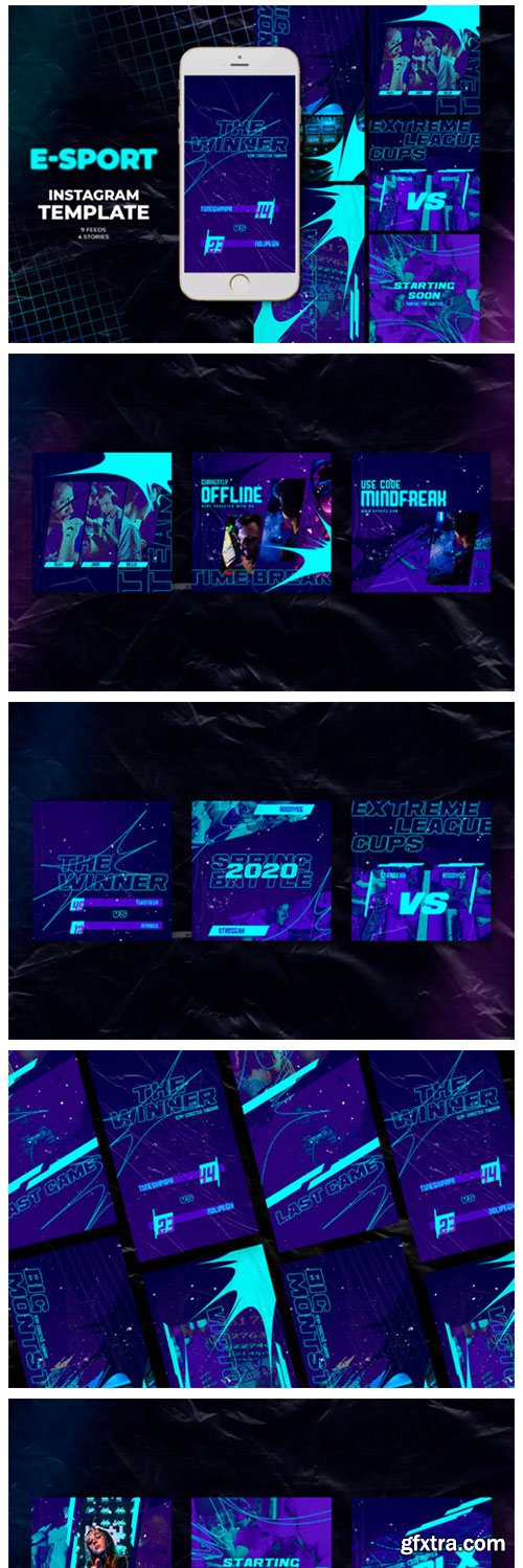 E-Sport Instagram Templates 2894569 E-Sport Instagram Templates 2894569