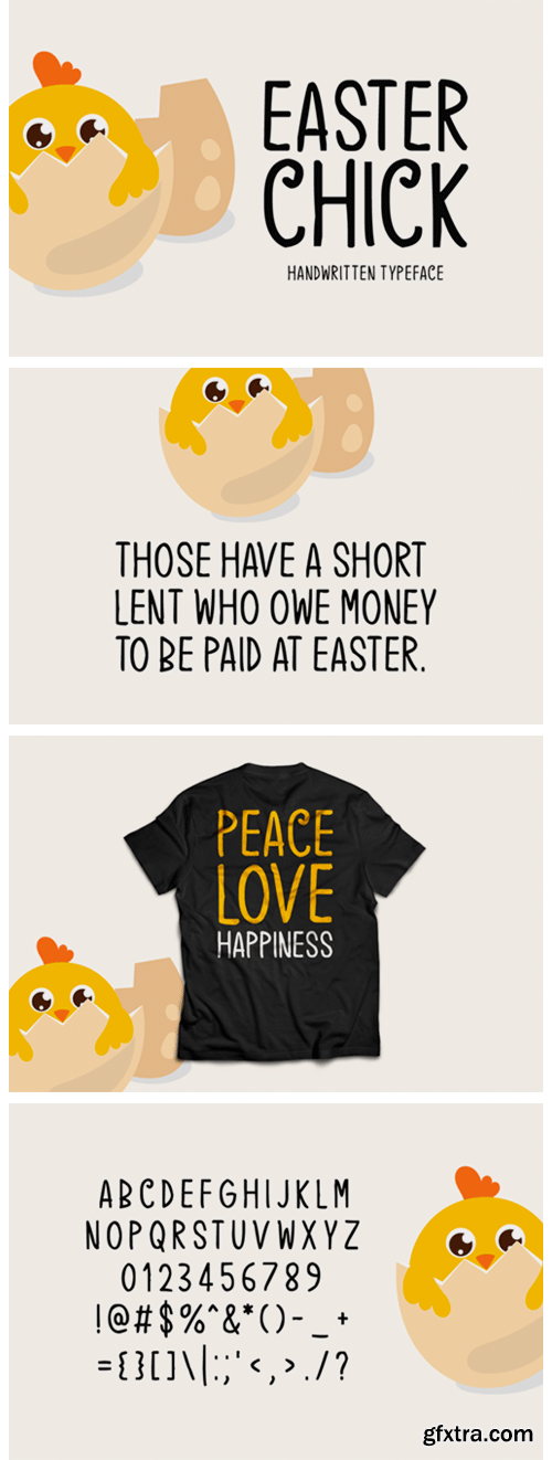 Easter Chick Font
