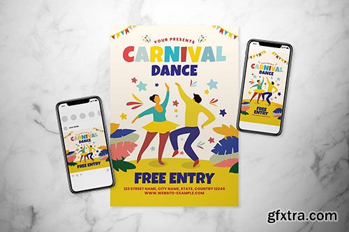 Carnival Dance Flyer Set