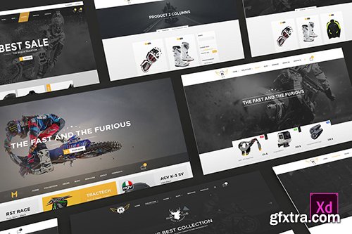 Motor Vehikal - Motorcycle Online Store Adobe XD