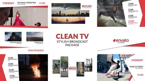 Videohive - Clean TV - Stylish Broadcast Pack