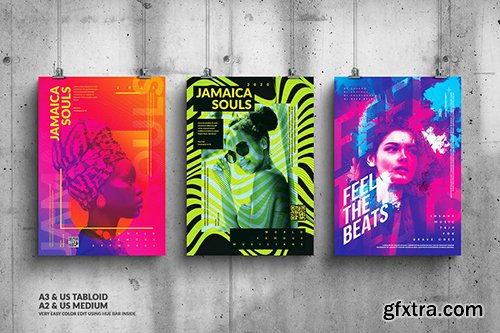 Music & Art Events Big Posters Design Bundle 2