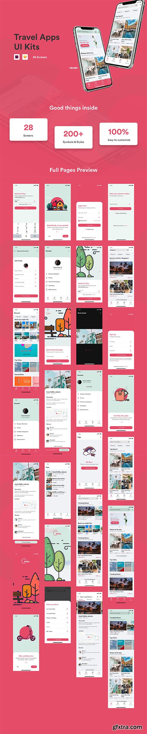 Travel Apps UI Kits Travel Apps UI Kits