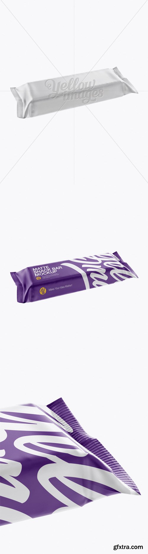 Matte Snack Bar Mockup - Front Half Side View (High-Angle Shot) 18931