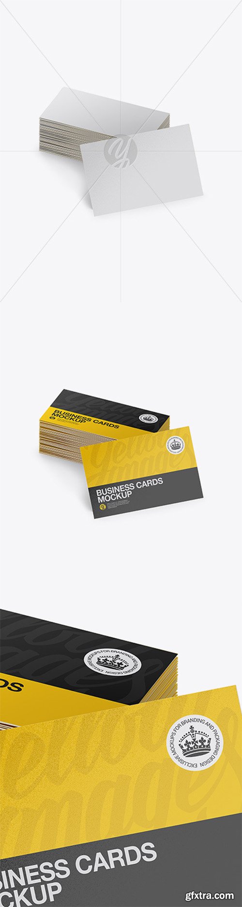 Stack of Textured Business Cards Mockup 20222