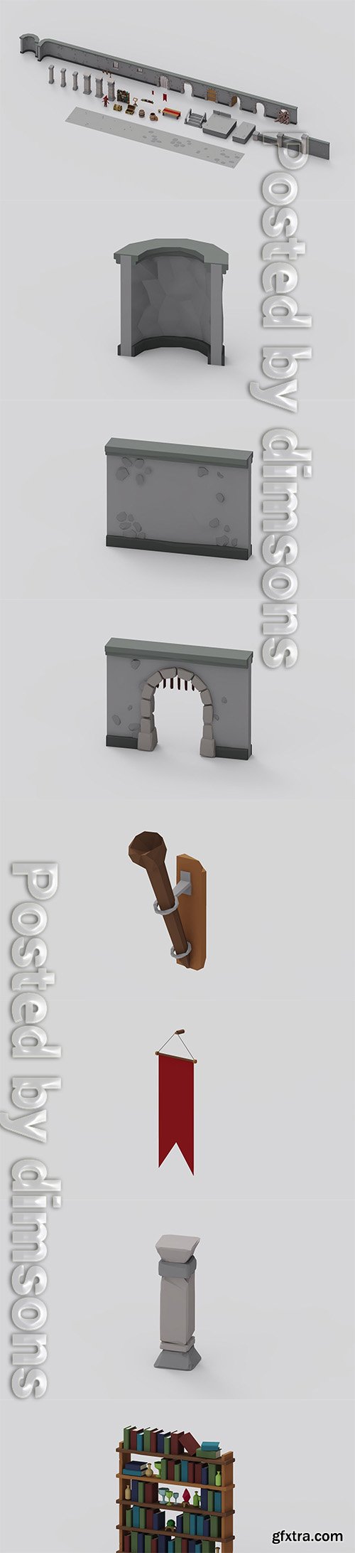 Cgtrader - Dungeon Pack - Vol 1 3D model