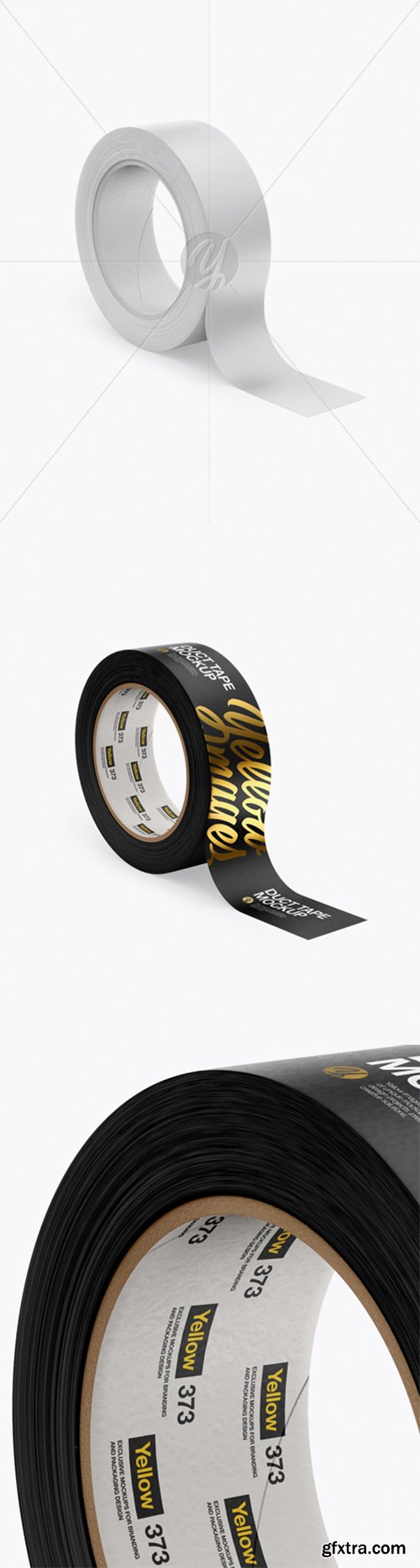 Matte Duct Tape Mockup - Half Side View 24707 Matte Duct Tape Mockup - Half Side View 24707