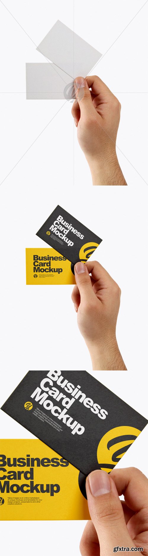 Business Cards in a Hand Mockup 24909 Business Cards in a Hand Mockup 24909