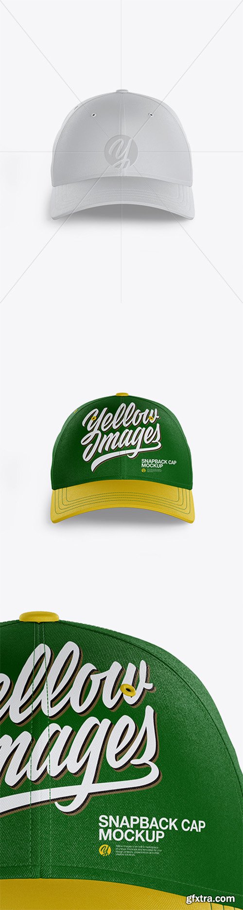 Snapback Cap Mockup - Front View 32545 Snapback Cap Mockup - Front View 32545