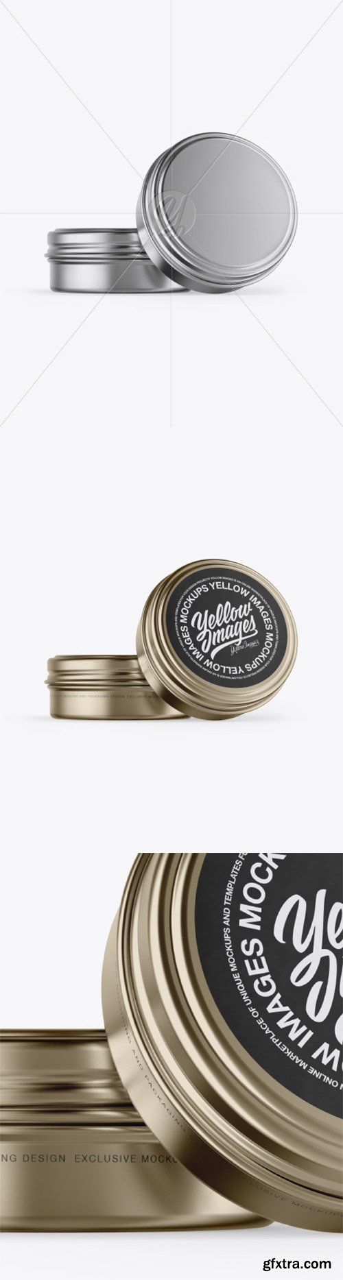 Two Tin Jars Mockup 33939 Two Tin Jars Mockup 33939